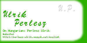 ulrik perlesz business card